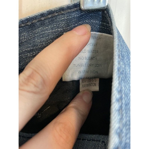 TK AXEL Jeans Mens 34x32 Slim Boot Blue Denim Medium Wash 5 Pocket - Picture 11 of 13